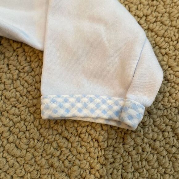 Hug Me First 9-12m smocked bear footie - Picture 3 of 4